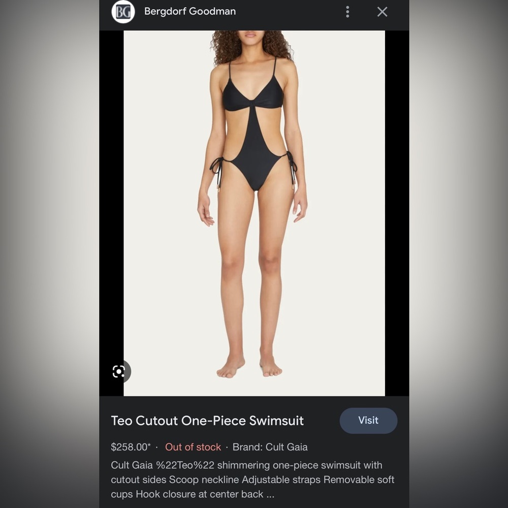 Cult Gaia Cut Out Swimsuit